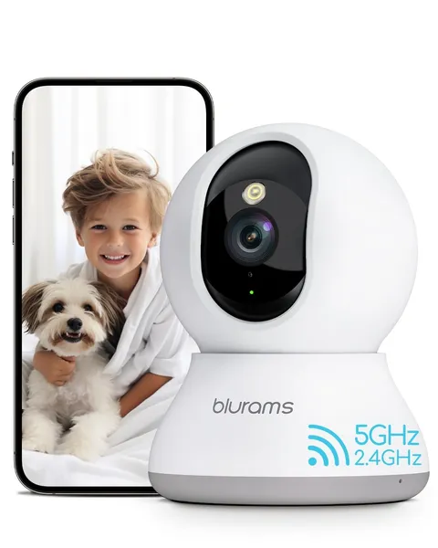 Pet Camera 2K, Dog Camera with Phone App, 360° PTZ Indoor Cameras for Home Se...
