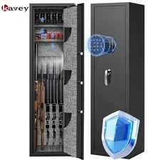 Large Digital Long Gun Safe with Backlit Keypad,Alarm Function & Gun Rack