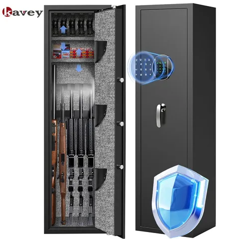 Large Digital Long Gun Safe with Backlit Keypad,Alarm Function & Gun Rack