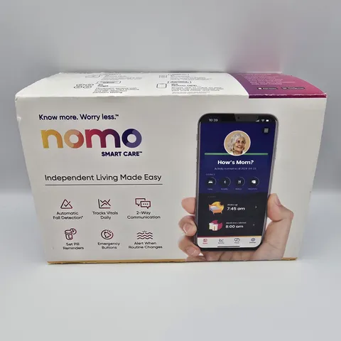 Nomo Smart Care KIT1001R-01 Smart Independent Living Aid 24/7 Medical Alerts