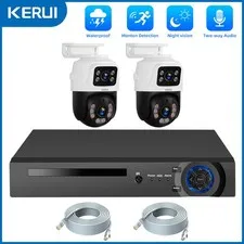 6MP Ultra HD PoE Security Camera System 8CH NVR 2TB Pre-Installed HDD Outdoor
