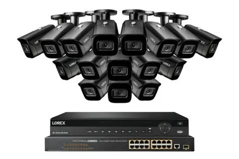 Lorex 4K (32 Camera Capable) 8TB Wired NVR System with Nocturnal 3 Smart IP Bull