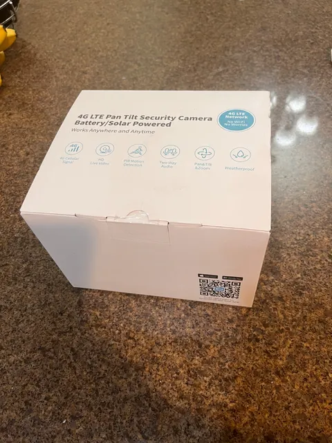 4G LTE Tilt Security Camera - Battery/Solar Powered UNOPENED