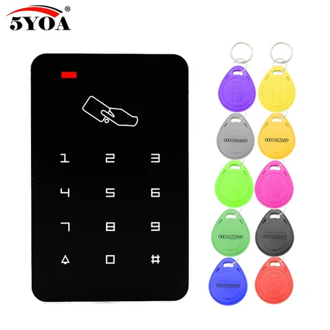 Standalone Access Controller with Keychain RFID Control Keypad Panel Card Reader