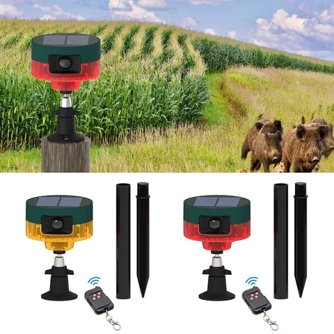 Solar Alarm LED Strobe Light Infrared Motion Sensor Detector for Home Farm Yard