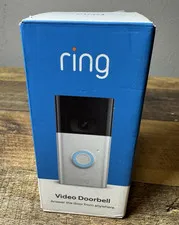 Ring Video Doorbell Wireless 2nd gen 1080p HD Satin Nickel