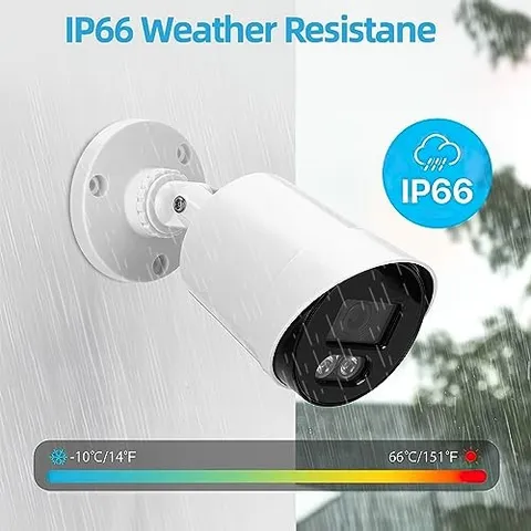 WHITE - XAVEE 2PCS SECURITY CAMERA 5MP, ANALOG SURVEILLANCE CCTV CAMERA 4-IN-1,