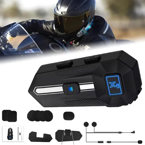 #X9 Motorcycle Helmet Headset Wireless Bluetooth Headphone Speaker Hands-Free