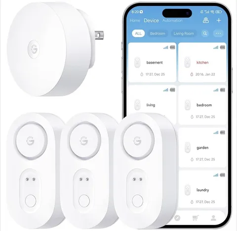 GoveeLife Water Leak Detector 1S w/ Smart Gateway 1S 1+3 Pack H5059 + H5044 New