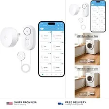 GoveeLife Upgraded Smart Water Leak Detector 1s with 4.92 ft Sensor Cable, Wi...
