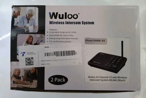 Wuloo 1 Mile Range FM Wireless Intercom System Home Security Systems 10-Channel