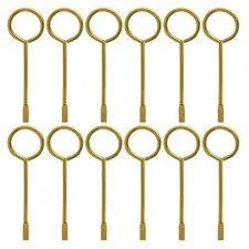 Interior Door Emergency Key for Bedroom Bathroom, Metal, Gold, 12 Pack