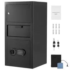 3.6 Cu. Ft. Drop Safe Large Capacity Front Drop Slot Safe Box with Digital Keypa