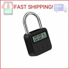 Tookie Metal Timer Lock, 99 Hours Max Timing Lock, USB Rechargeable Timer Padloc
