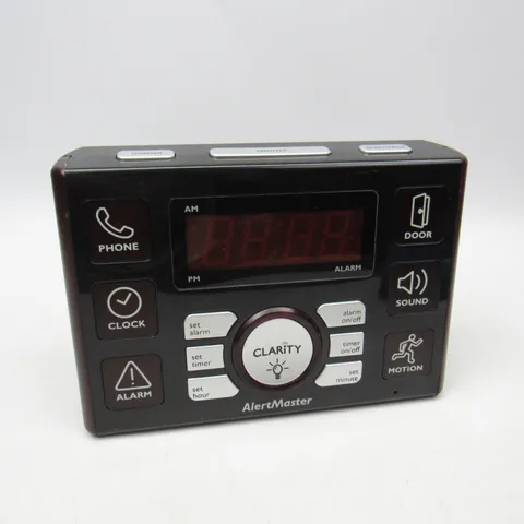 Clarity AlertMaster Visual Alert System AL10 Base Unit Alarm Clock