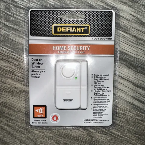 Defiant Home Security NEW Door Window Alarm 1001-090-100 2 Settings Chime Siren
