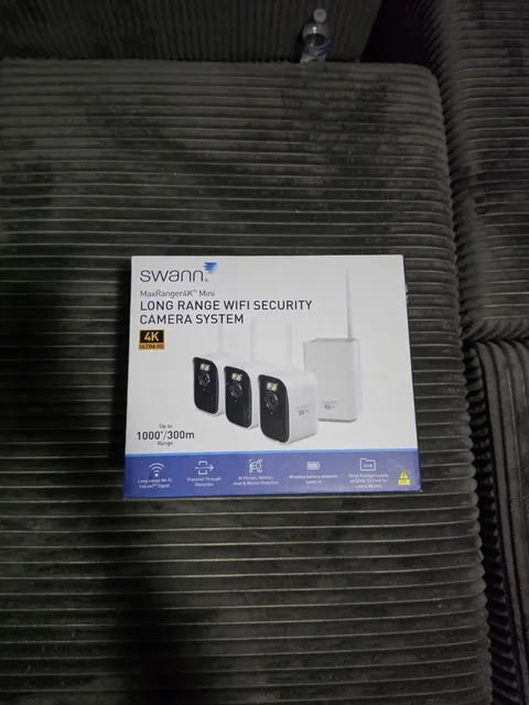 Swann MaxRanger4K Mini Long Range WiFi Security Camera System 1000'/300m Range