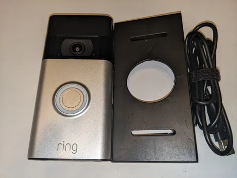 Ring 2nd Generation Silver 2-Way Talk 1080p Video Door Bell & & 20 Degrees Mount