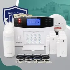 HOMSECUR Wireless &wired WIFI 4G GSM Burglar Intruder Alarm System SOS Intercom