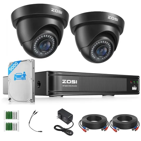 ZOSI 8CH 1080P 500GB DVR Outdoor CCTV Security 2MP Camera System Night Vision