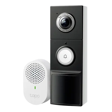 TP-LINK Tapo TD25 Video Doorbell Security Camera - Black