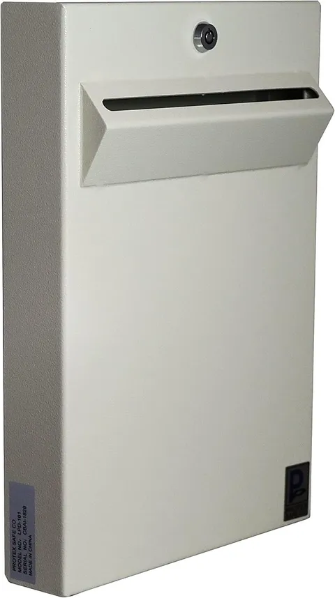 Protex Wall Mount Drop Box LPD-161 ballots cash checks large size envelopes &