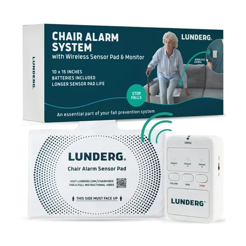 Lunderg Chair Alarm System - Wireless Chair Alarms and Fall Prevention for El...
