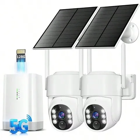 4MP Security Cameras Wireless Outdoor,No Subscription Local Storage,Solar Powere
