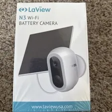 Laview N3 2K Solar Security Camera Solar Panel Battery WiFi Outdoor Waterproof 