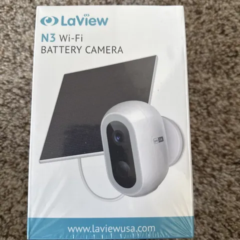 Laview N3 2K Solar Security Camera Solar Panel Battery WiFi Outdoor Waterproof 