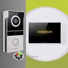 HOMSECUR 7" 4 Wire Video Doorphone Intercom Door Bell RFID Keyfobs Night Vision