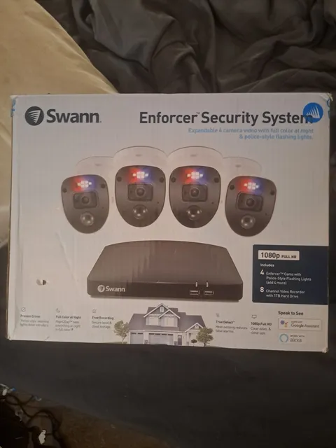Swann Enforcer 1080p 8-Channel Wired CCTV DVR 1TB w/ 4 Cameras, Night Vision