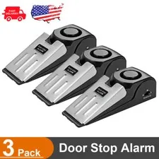 3PCS Wireless Door Stop Alarm Sensor Family Travel Security Alert Portable Home