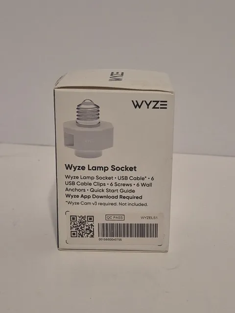 Wyze Lamp Socket Add On Unit Power Adapter for Wyze Cam E26 (E19)