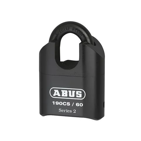 ABUS Mechanical 190/60 60mm Heavy-Duty Combination Padlock Closed Shackle (4-Di
