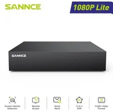 SANNCE 8CH 5IN1 1080P Video Recorder DVR for CCTV Security Camera AI Detection