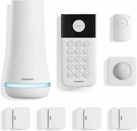 Simplisafe 8 Piece Wireless Home Security System - Optional 24/7 Professional Mo