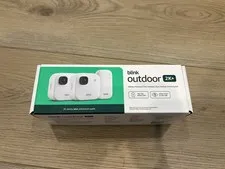 BLINK OUTDOOR 2K+ BATTERY WIRELESS TWO CAMERAS SYNC MODULE CORE white RRP $219🔥