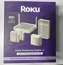 New Roku Home Monitoring System SE Self or Professional Monitoring Motion Entry
