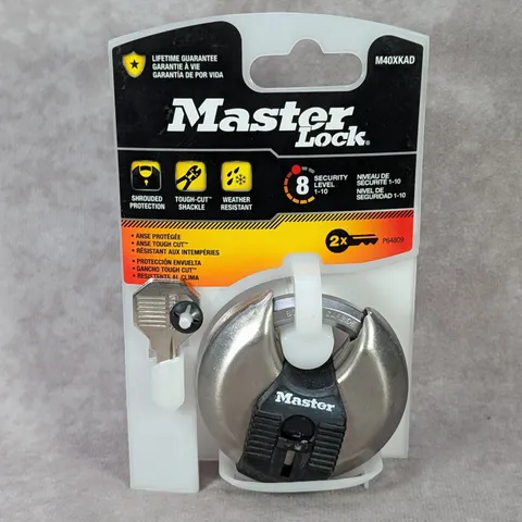 Master Lock M40XKAD Magnum Heavy Duty Stainless Steel Discus Padlock Keyed