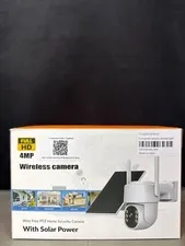 Solar Powered Security Camera Wireless Outdoor, 4G LTE Cellular No WiFi, 360° Li