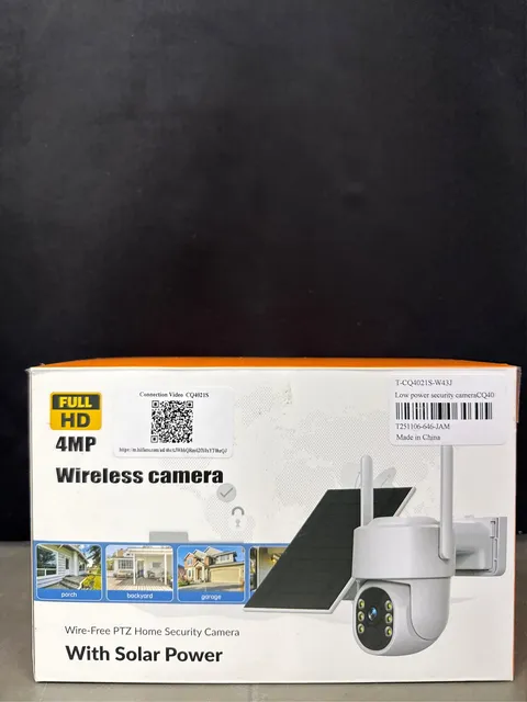 Solar Powered Security Camera Wireless Outdoor, 4G LTE Cellular No WiFi, 360° Li