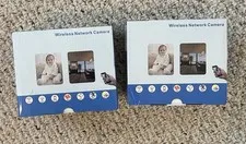 Set Of 2 Wireless Network CB401 SURVEILLANCE SMART CAMERAS 5G Wi-Fi Home Monitor