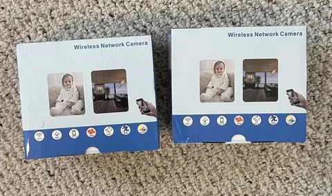 Set Of 2 Wireless Network CB401 SURVEILLANCE SMART CAMERAS 5G Wi-Fi Home Monitor