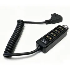 DTap Splitter Cable 4 Ports LED Display 1/4 Screw Coiled 80cm/31.49in Wire