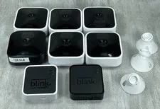 (Lot of 8) Registered/Locked Blink Outdoor Cameras And Modules - Parts/Repair