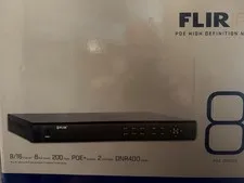 Flir DNR408R-N 8 Channel 2TB POE NVR Surveillance Security System