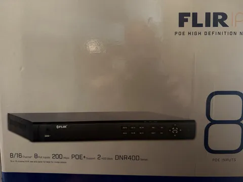 Flir DNR408R-N 8 Channel 2TB POE NVR Surveillance Security System