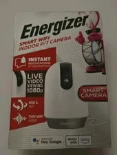 Energizer 1080p Indoor WIFI Security Camera New No Hub Needed 2-way Audio & Tilt