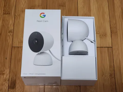 Google Nest Cam Indoor Wired 2nd Generation Security Camera White TESTED, WORKS!